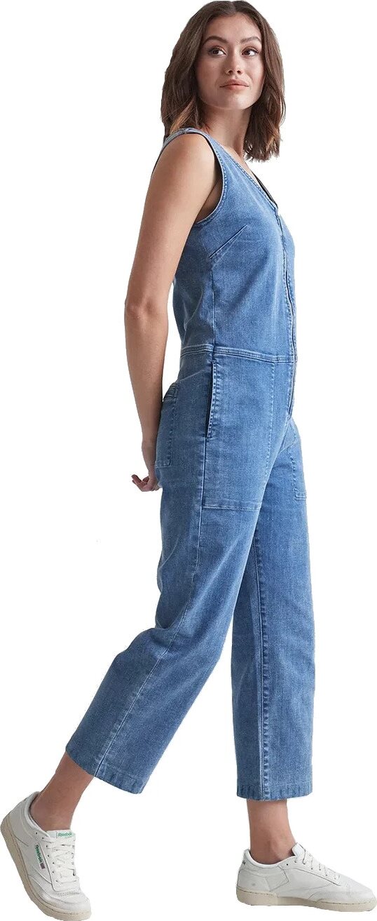 Duer Performance Denim Jumpsuit Womens Light Stone