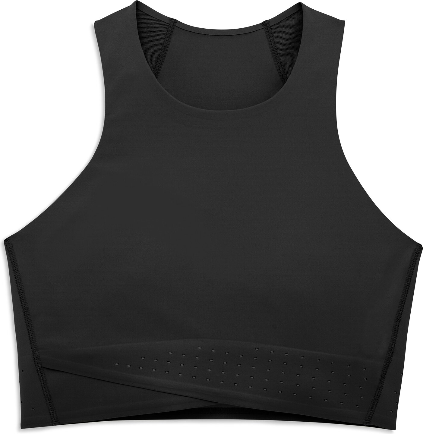 On Race Crop Womens Black / Shadow