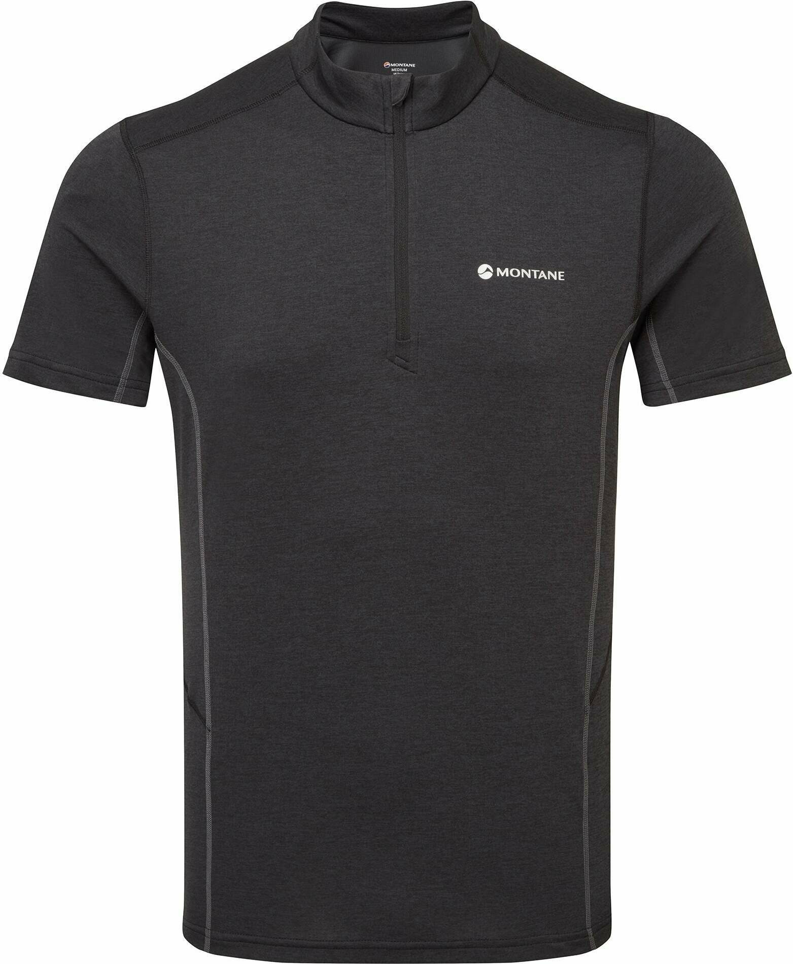 Montane Dart Zip T-Shirt Mens Black