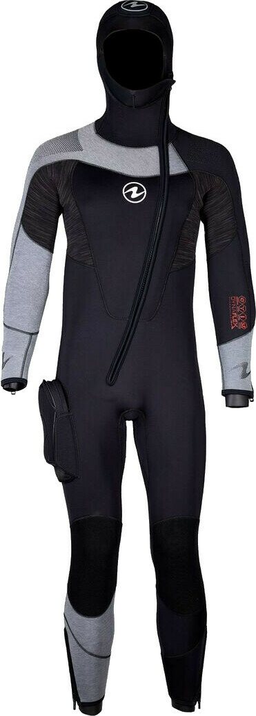 AquaLung Dynaflex Front Zip with Hood 6.5 mm Mens Grey