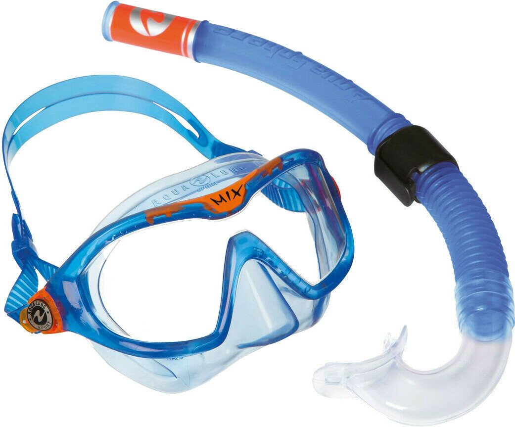 Маска плавательная. Маска Aqualung Smart Snorkel. Маска Aqualung Sport Mix. Aqualung маска с трубкой. Комплект Mix (маска + трубка), Blue.
