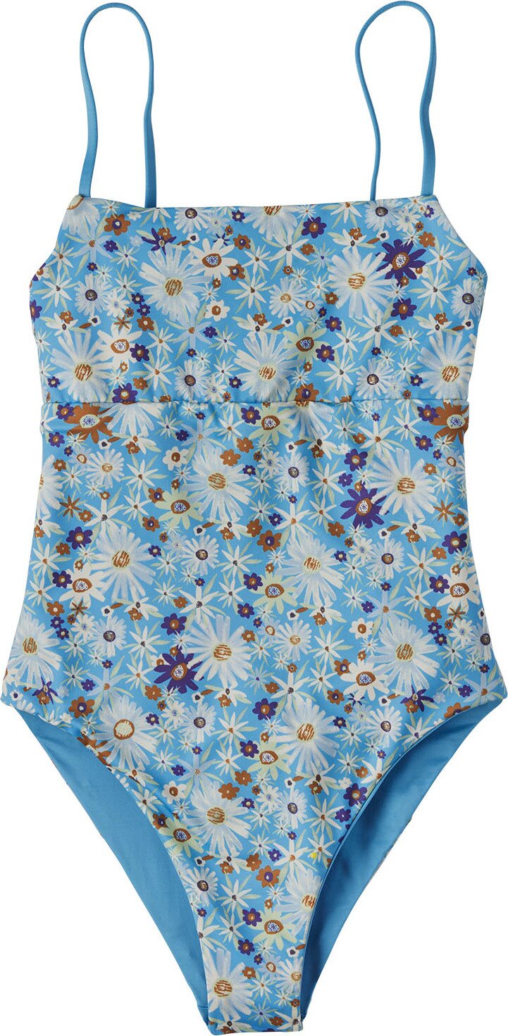 Patagonia Reversible Sunrise Slider 1pc Swimsuit Womens Lago Blue