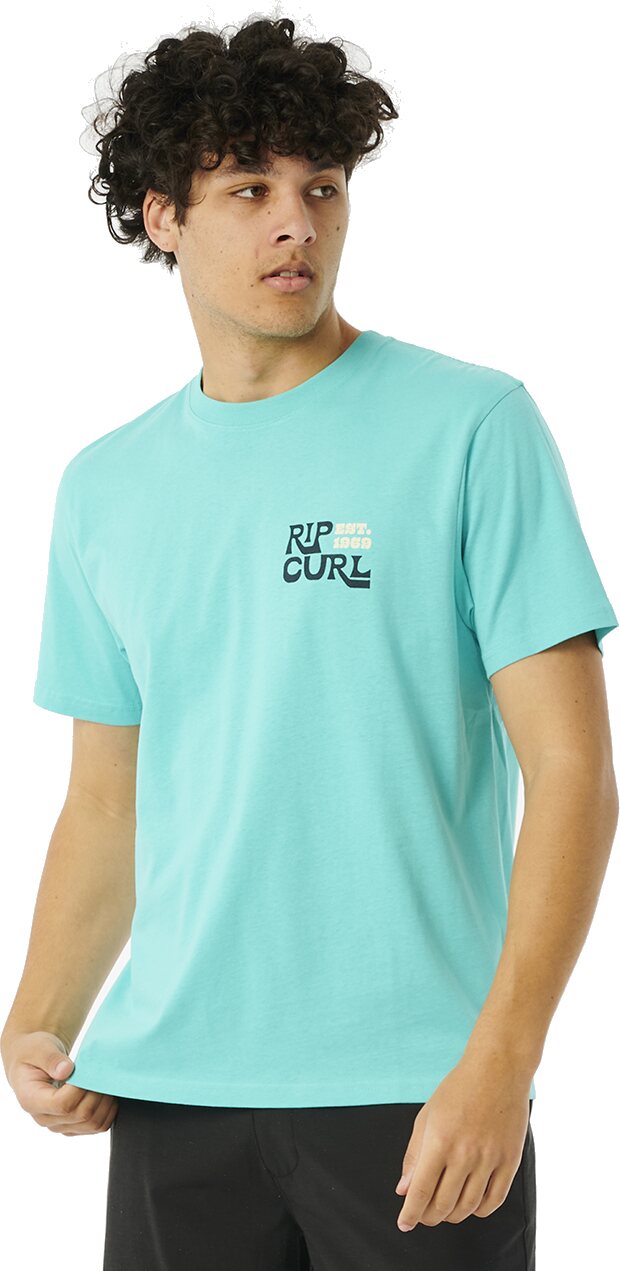 Rip Curl Pacific Rinse Boo Tee Mens Aqua