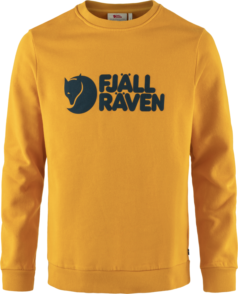 Fjällräven Logo Sweater Mens Mustard Yellow (161)