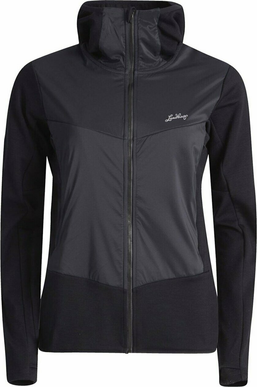 Lundhags Padje Merino Block Hoodie Womens Black (900)