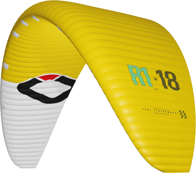 Ozone R1 V4 Kite Only 19m² Yellow / White
