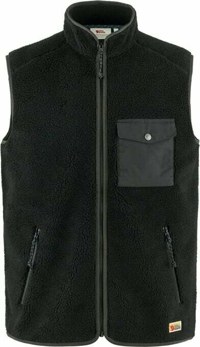 Fjällräven Vardag Pile Fleece Vest Mens Black / Dark Grey (550-030)