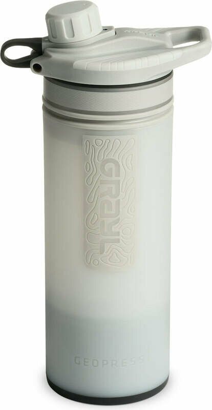 Grayl Geopress Purifier Bottle 710ml - water purifier Peak White