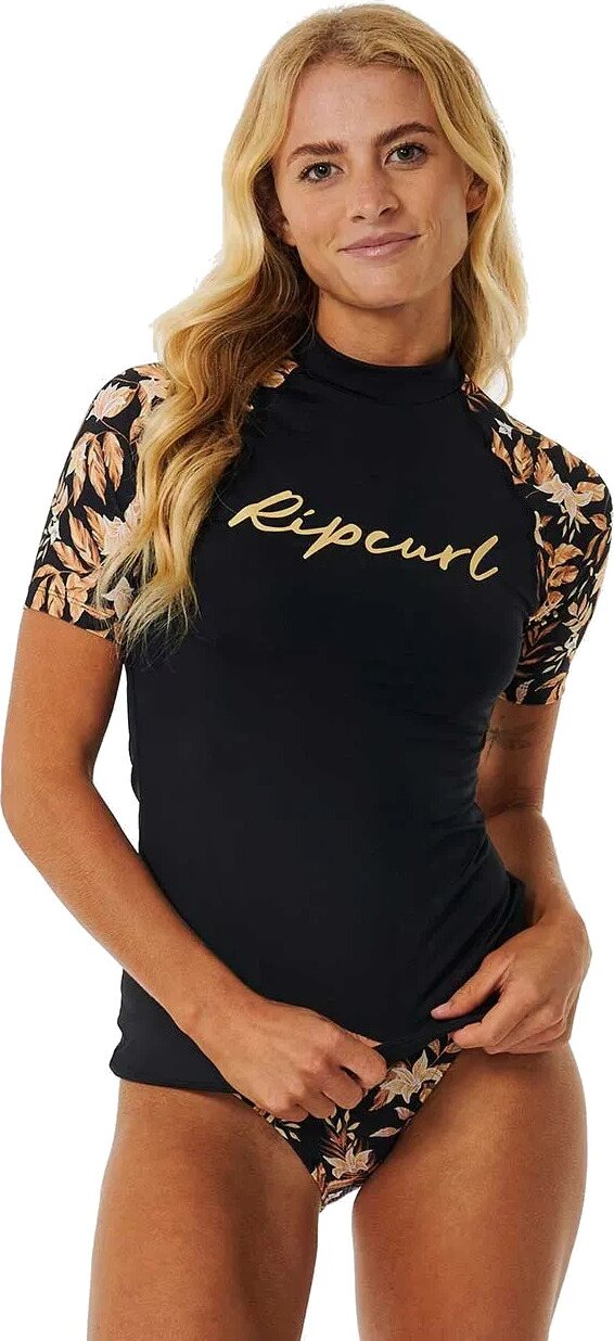 Rip Curl La Isla UPF Short Sleeve Womens Black