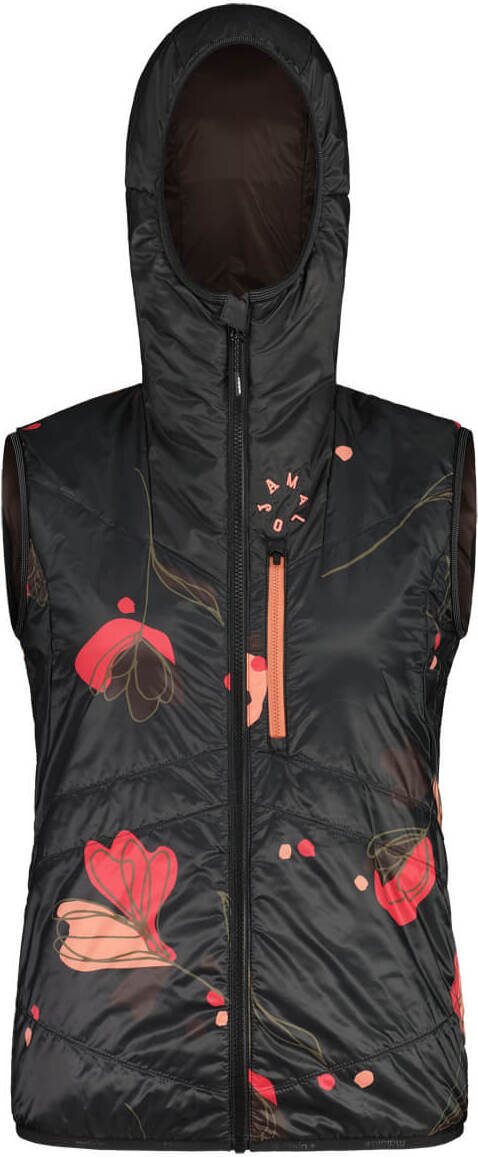 Maloja TraminaM. Puffer Vest Womens Moonless Alpflower