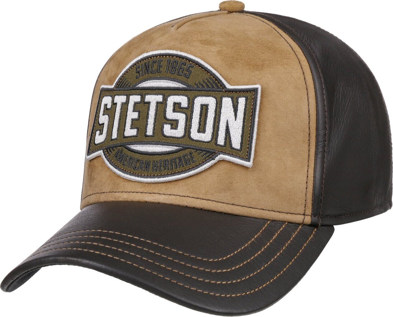 Stetson Trucker Cap Leather Brown
