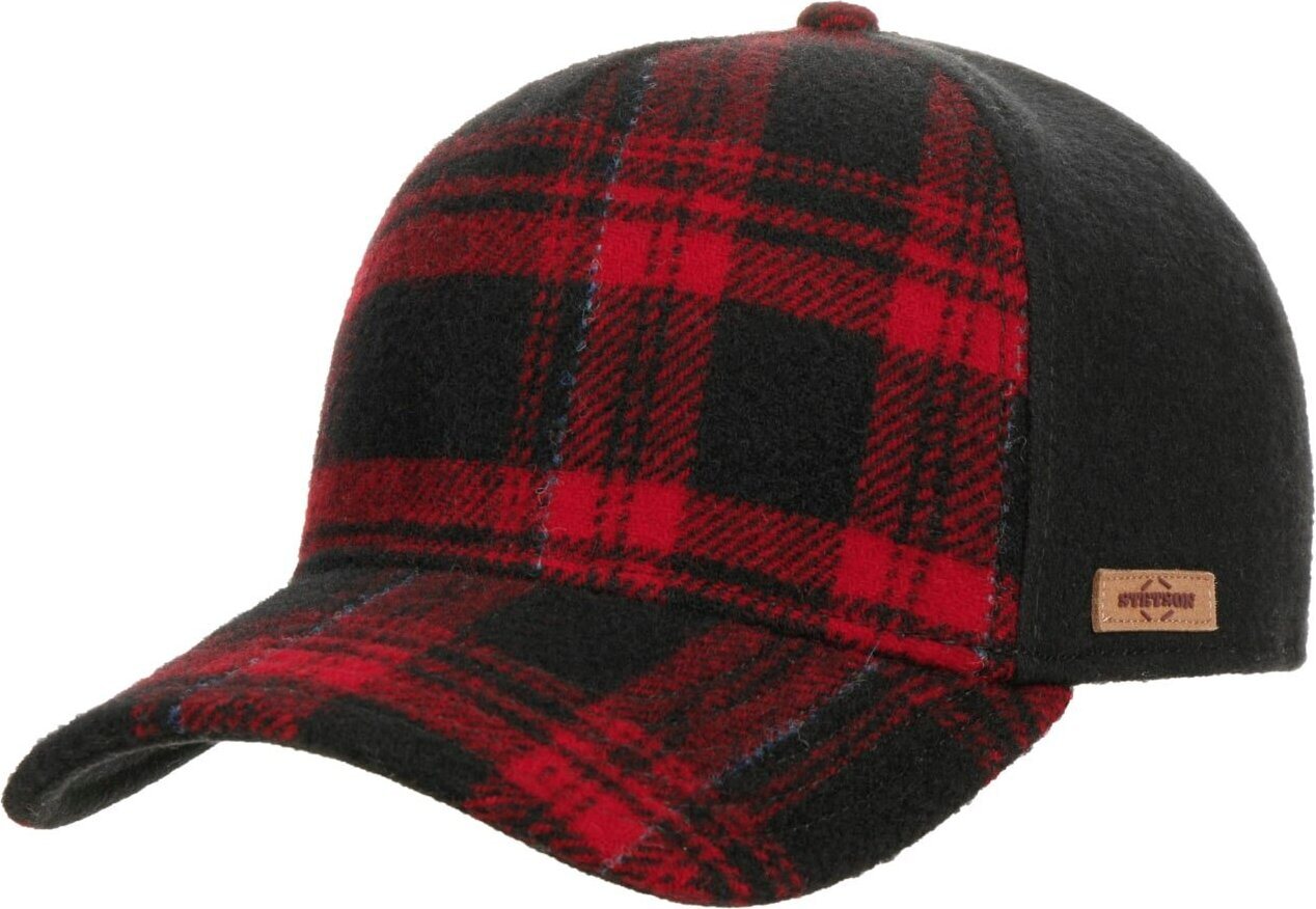 Stetson Trucker Cap Shadow Plaid Black / Red