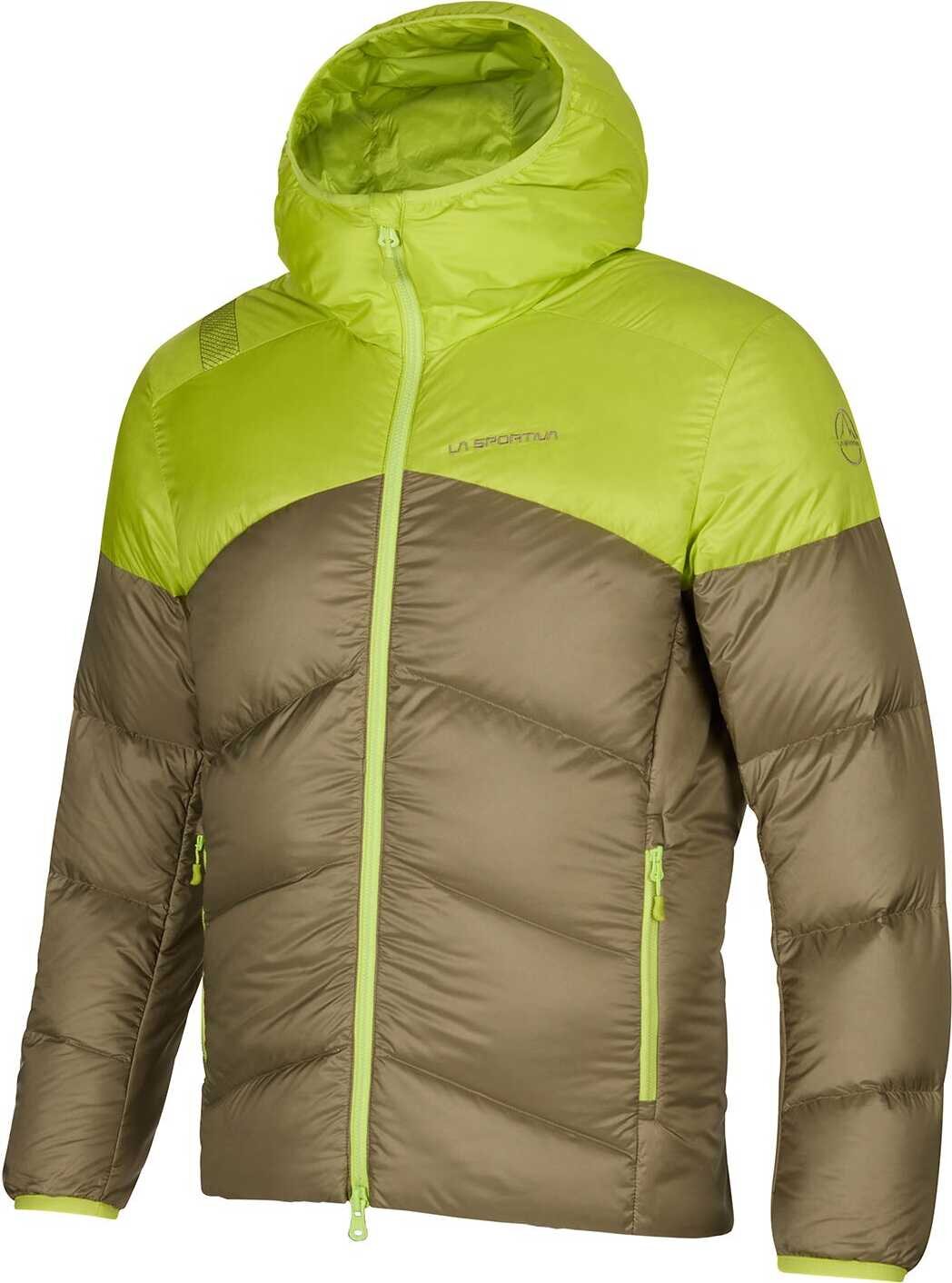 La Sportiva Nature Down Jacket Mens Turtle/Lime Punch