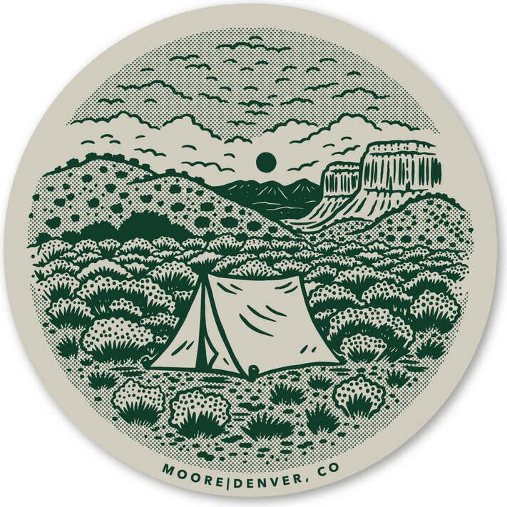 Moore Stickers Desert Camper