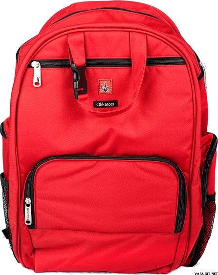 Okkatots Travelling Baby Depot Bag Cranberry Red
