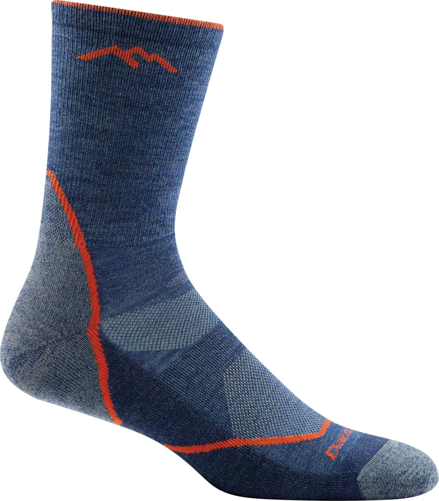 Darn Tough Light Hiker Micro Crew Mens Denim