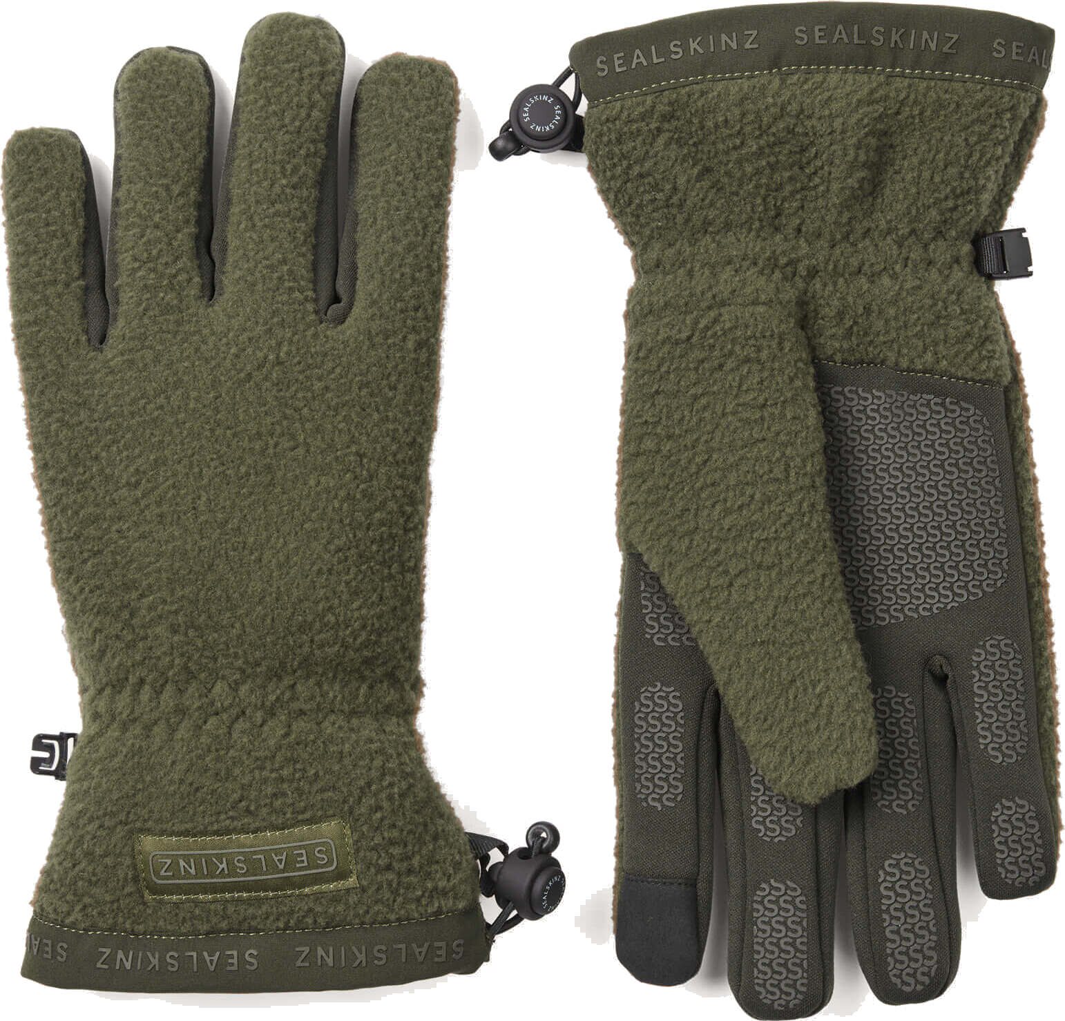 Sealskinz Hoveton Waterproof Sherpa Fleece Glove Olive