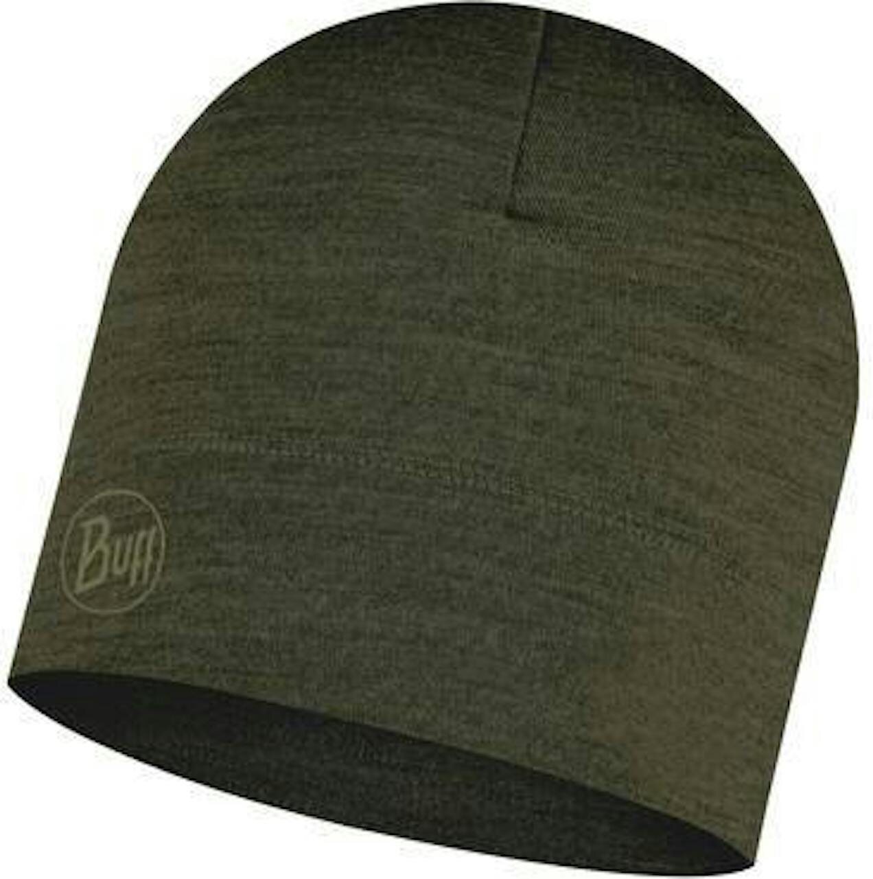 Buff Midweight Merino Wool Hat Solid Bark