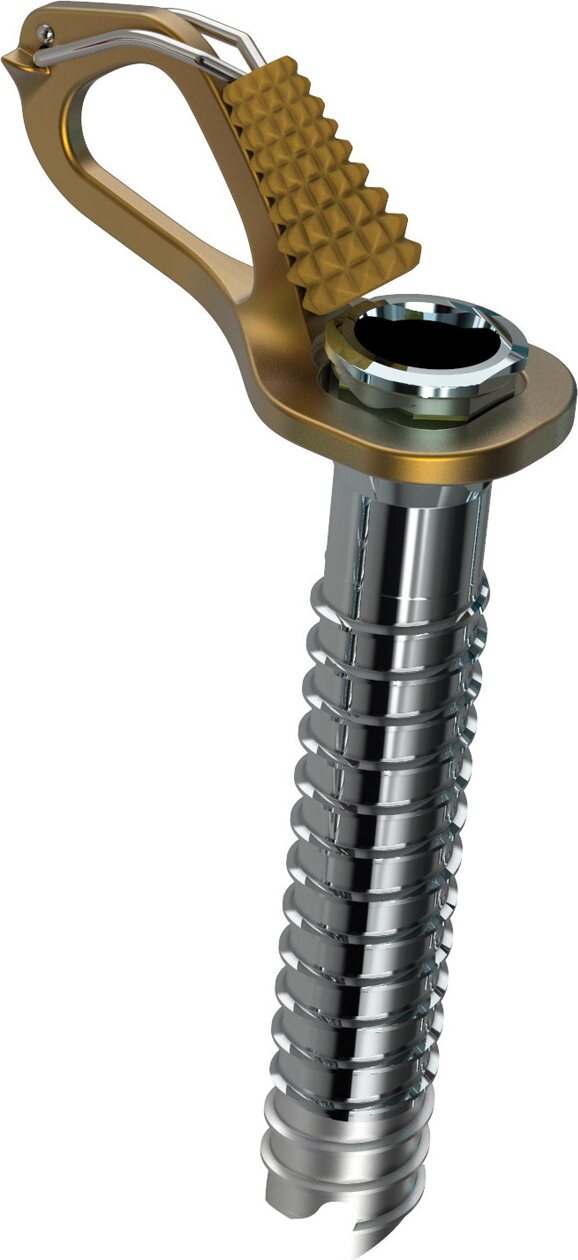 Blue Ice Aero Lite Ice Screw Yellow - 13cm