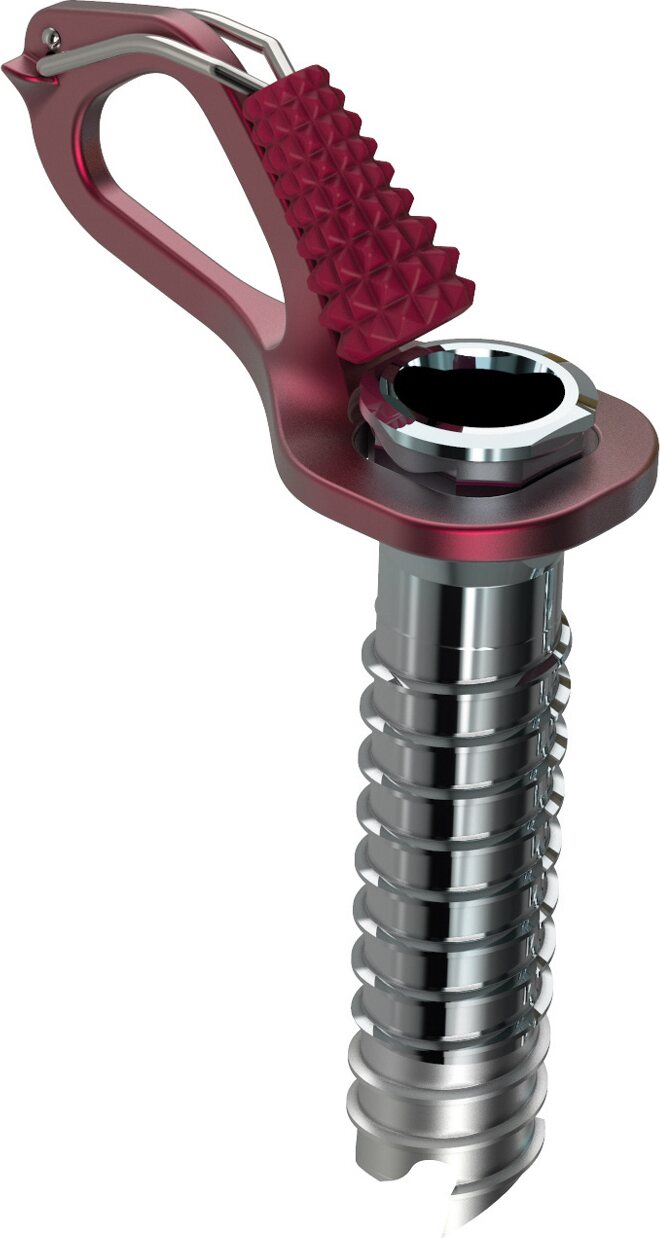 Blue Ice Aero Lite Ice Screw Red - 10cm
