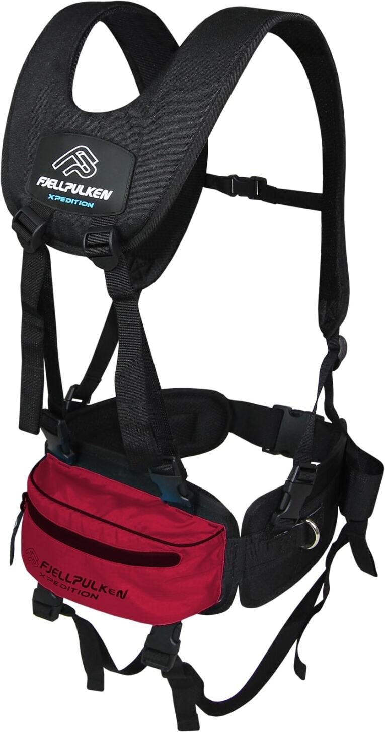 Fjellpulken Expedition Comfort Harness Black / Red