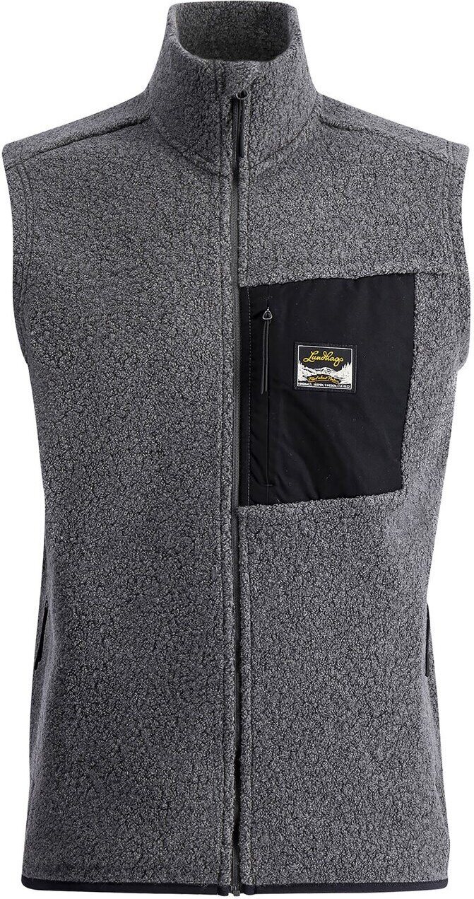 Lundhags Flok Wool Pile Vest Mens Granite (11700)