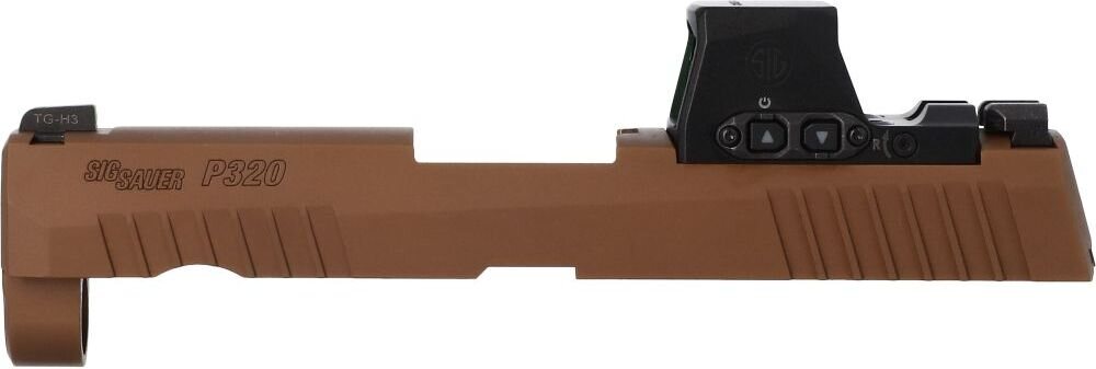 Sig Sauer P320 COMPACT/CARRY SLIDE ASSEMBLY, 3.9 IN, ROMEO-X PRO Coyote