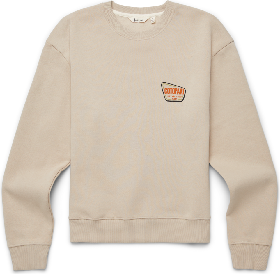 Cotopaxi Camp Life Organic Crew Sweatshirt Womens Oatmeal