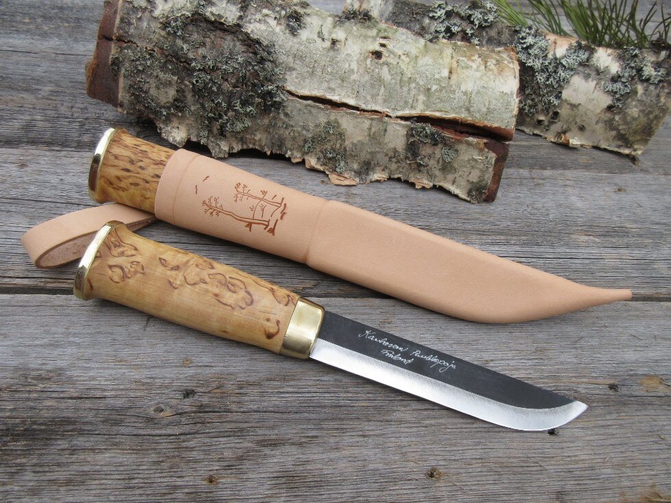 Kauhavan Puukkopaja Medium Sized Sami Knife 1105 Vaalea