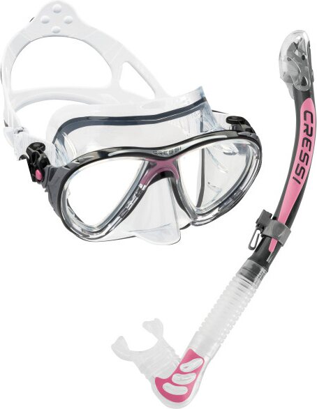 Cressi Big Eyes Evo + Alpha Ultra Dry Black / Pink
