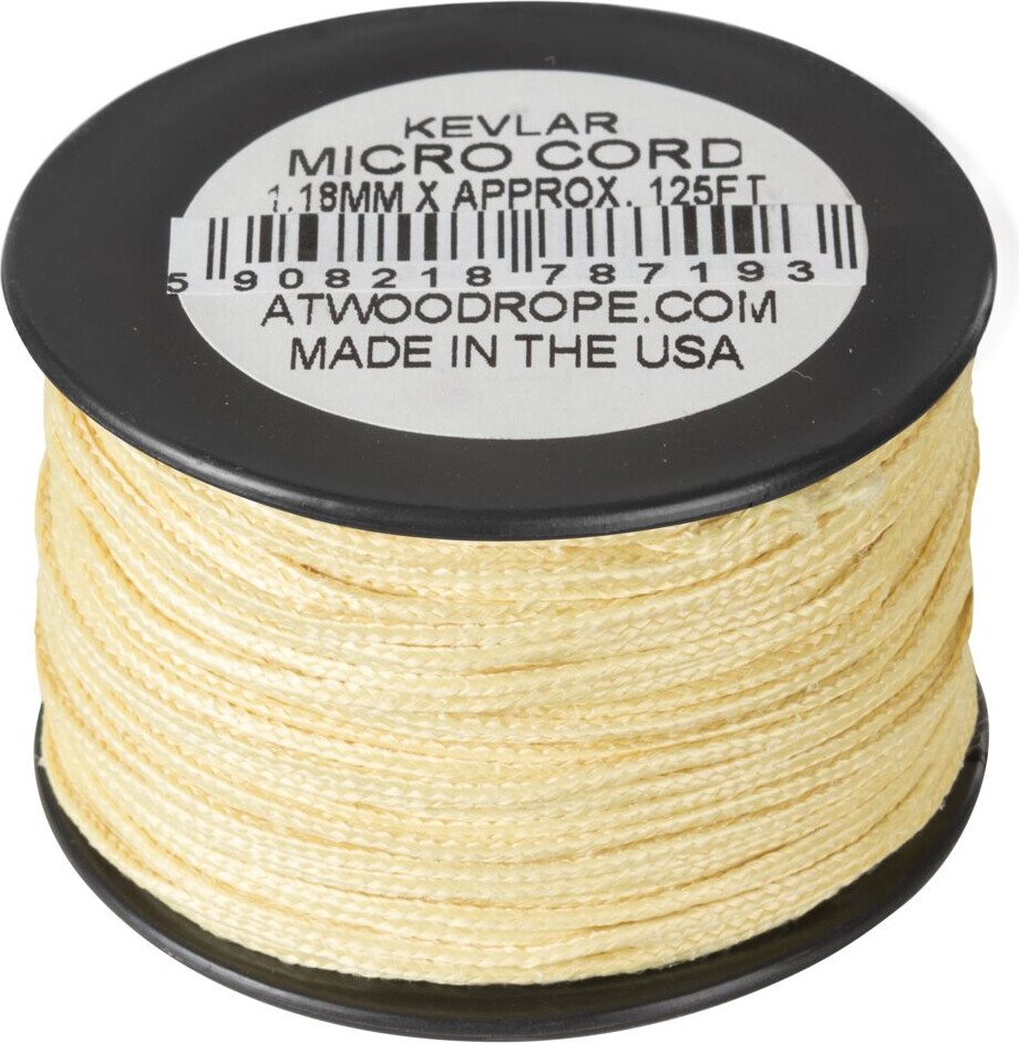 Atwood Rope Micro Kevlar Cord 1.18mm (125ft) Yellow