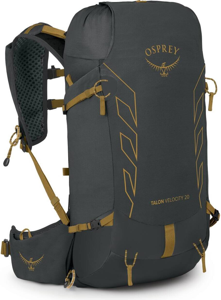 Osprey Talon Velocity 20 Mens Dark Charcoal / Tumbleweed Yellow