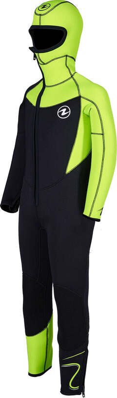 AquaLung Wave Junior with Hood 5 mm Black / Fluo Yellow