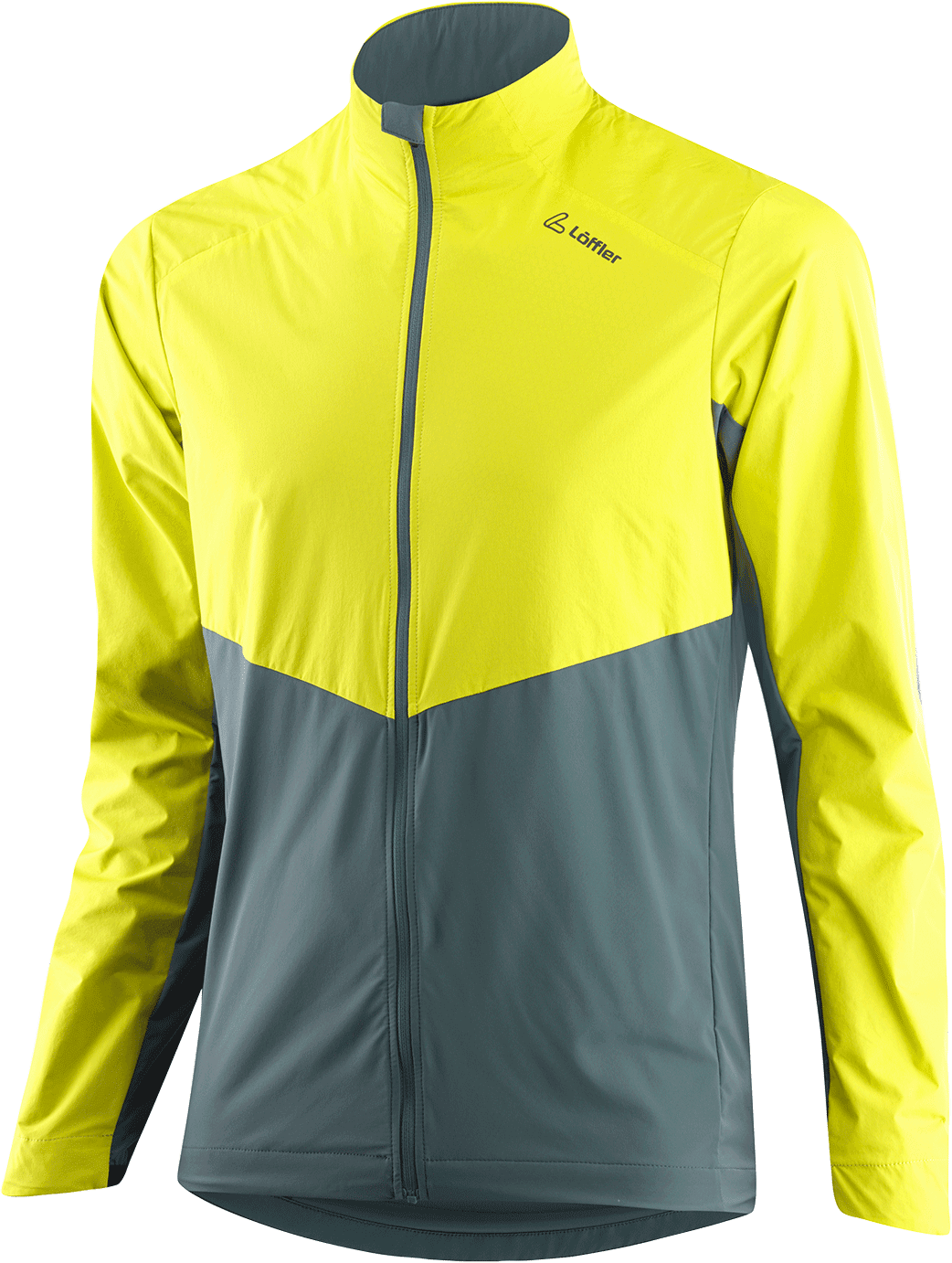 Löffler Bike Hybrid Jacket Strevento Mens Lemon / Night Green