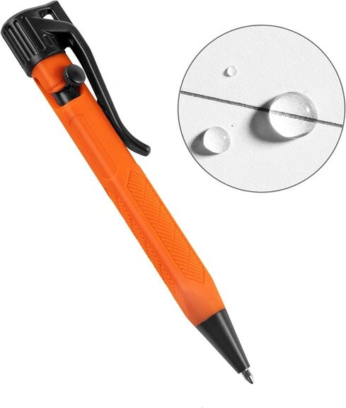 Rite in the Rain Mini Bolt Action Pen Safety Blaze Orange