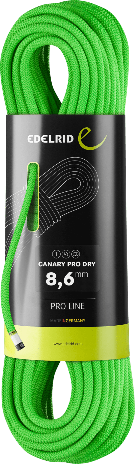 Edelrid Canary Pro Dry 8.6mm Neon Green