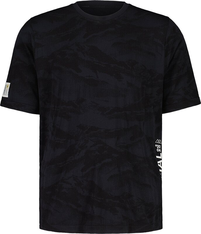 Maloja BessunM. Jersey Mens Deep Black Mountain Camo