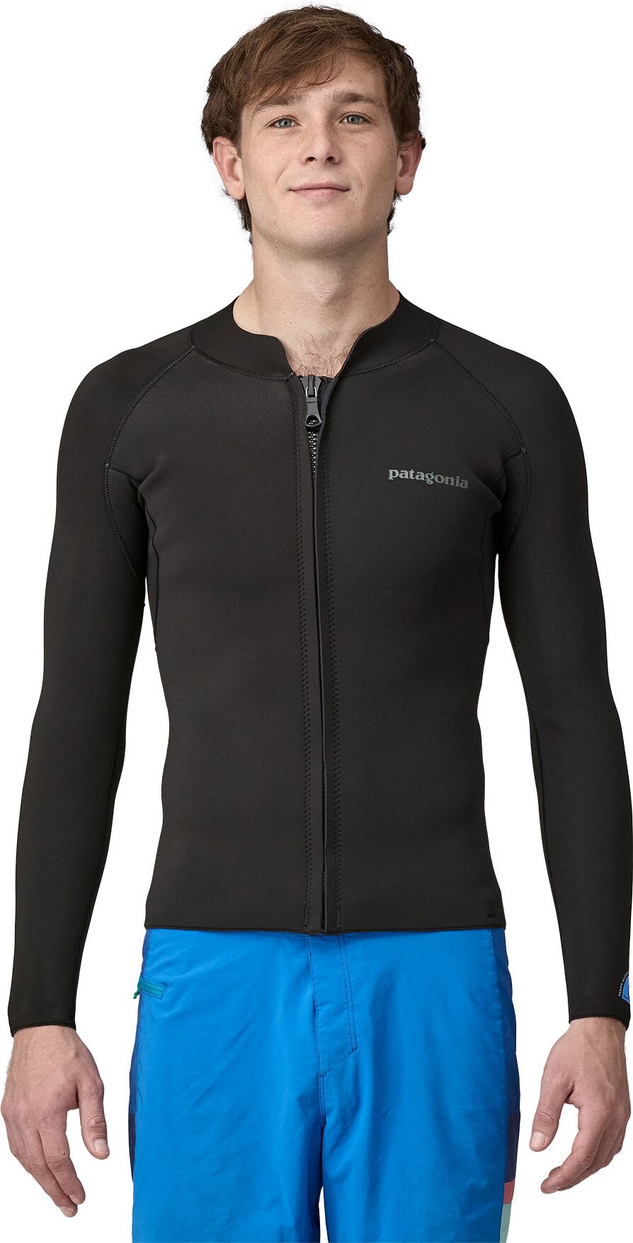 Patagonia Regulator Lite Front-Zip Long-Sleeved Top Mens Black