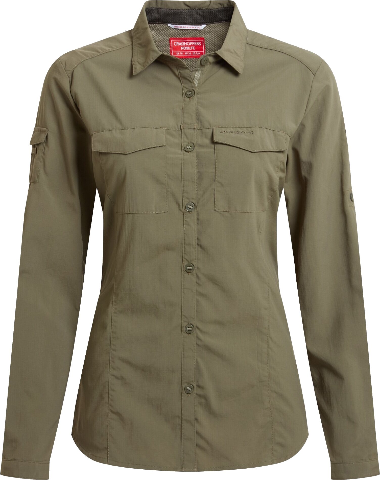 Craghoppers NosiLife Adventure Long Sleeved Shirt III Womens Wild Olive