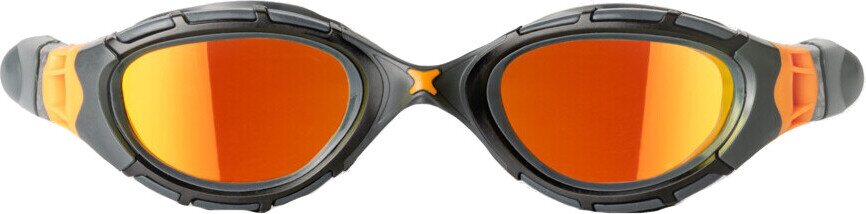 Zoggs Predator Flex Titanium Grey Black Mirrored Orange