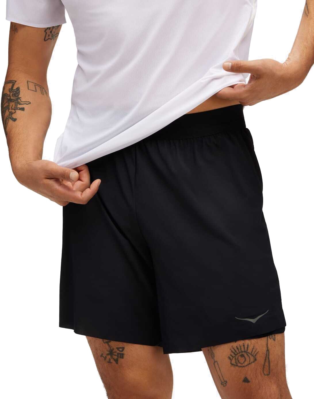 Hoka Glide 7" Short 2-in-1 Mens Black