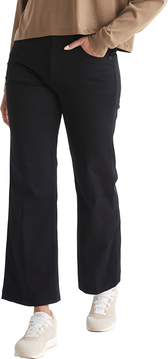 Duer Live Free High Rise Wide Leg Womens Black