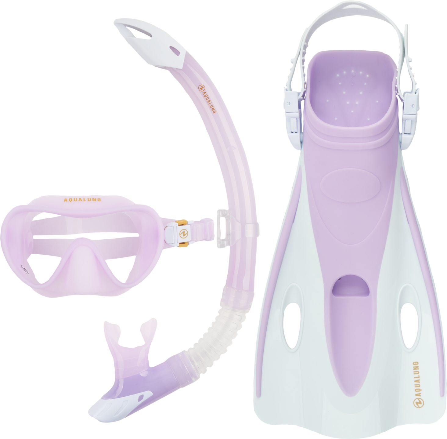 AquaLung Nabul Set Translucid Purple