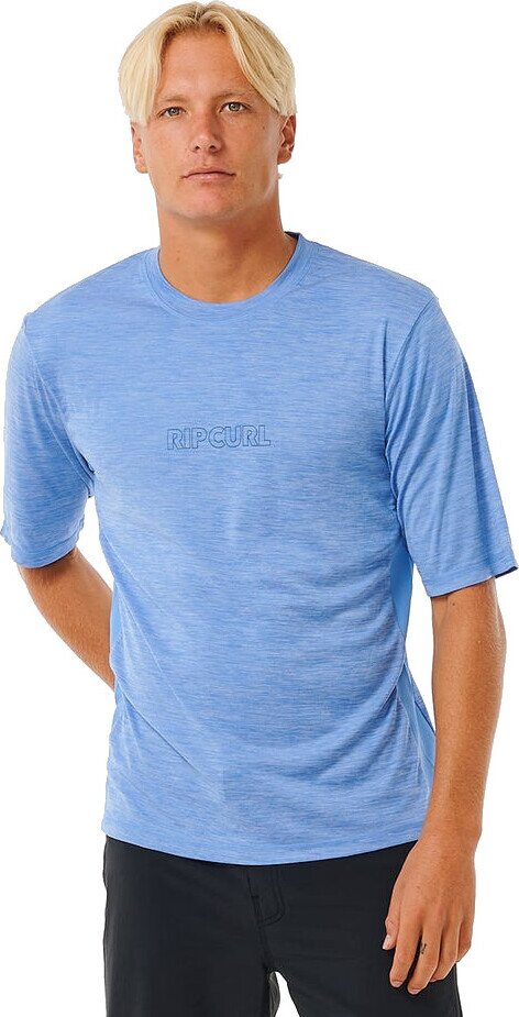 Rip Curl Dawn Patrol UPF Short Sleeve Mens Blue Marle