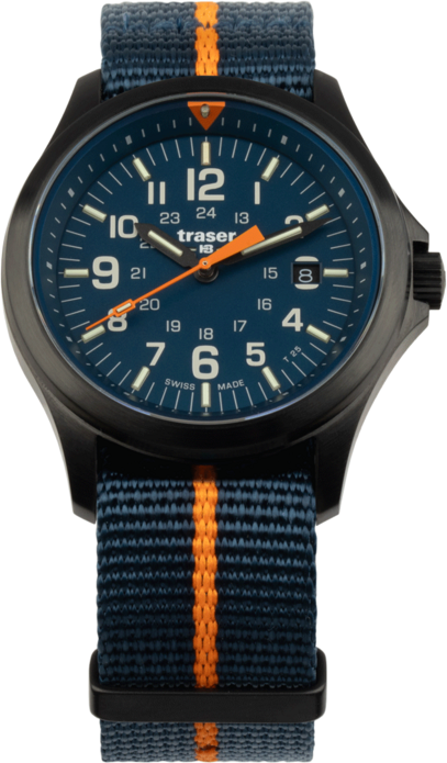 Traser P67 Officer Pro Quartz Blue Nato Blue/Orange