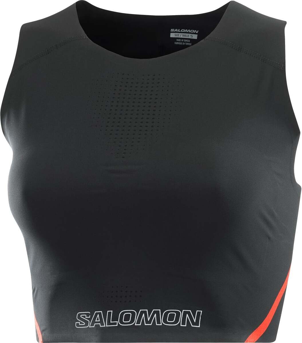 Salomon S/Lab Speed Short Tank Womens Deep Black / Fiery Red