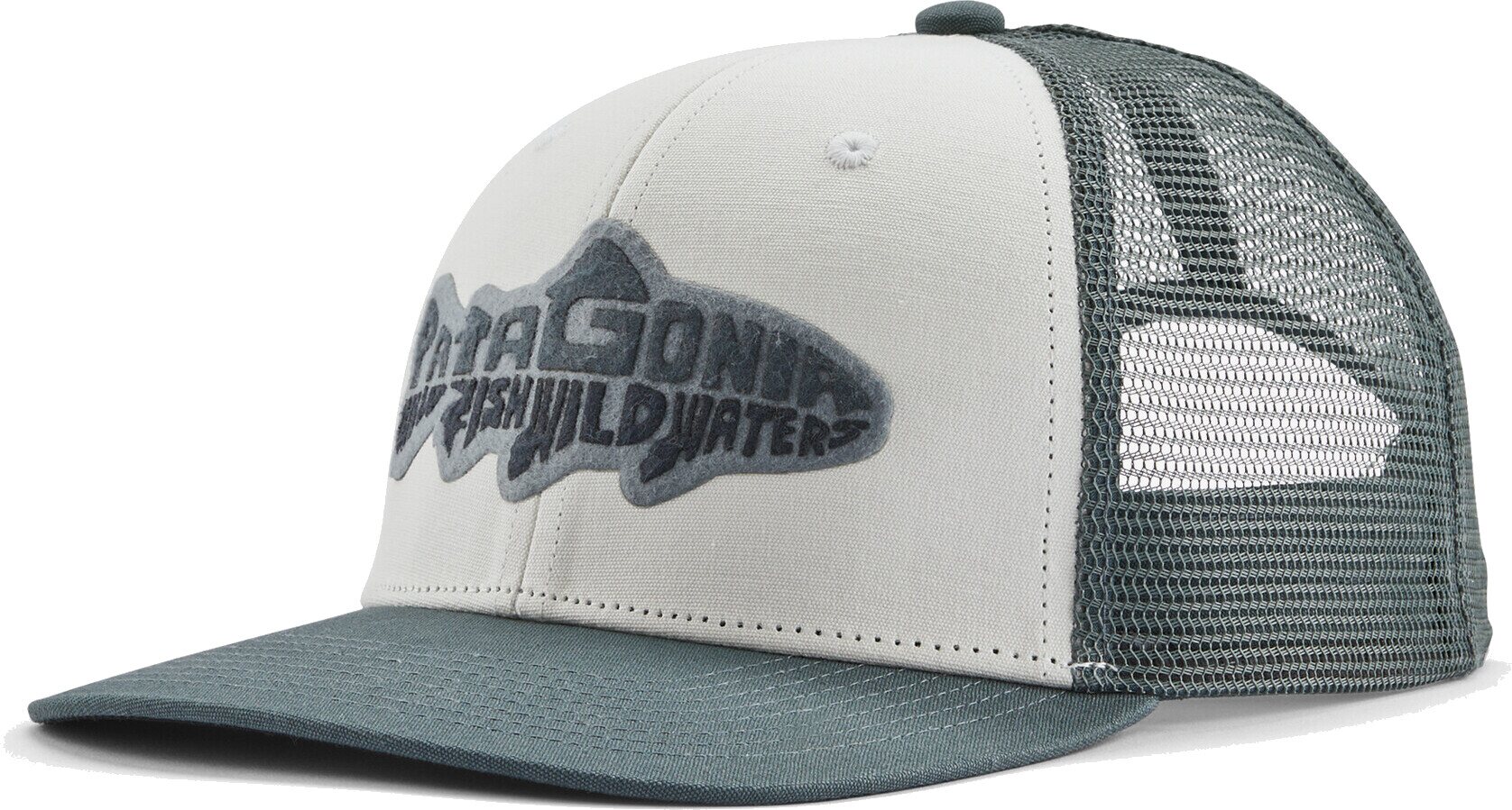 Patagonia Take a Stand Trucker Hat Wild Waterline: White
