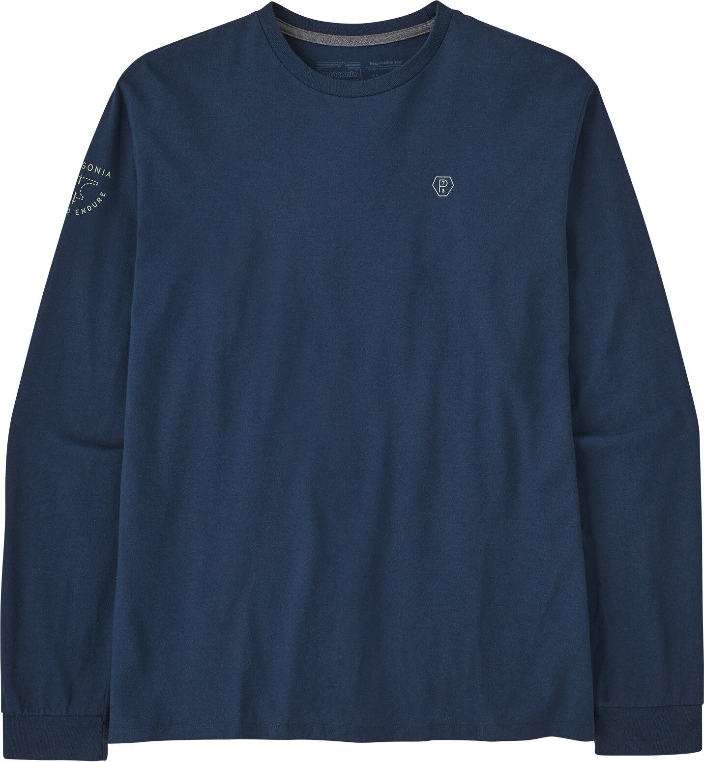 Patagonia L/S Forge Mark Responsibili-Tee Mens Lagom Blue