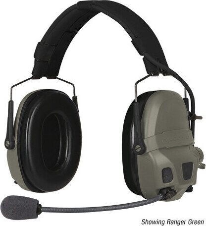 Ops-Core AMP, Communications Headset, Connectorized Ranger Green
