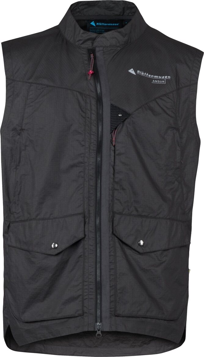 Klättermusen Ansur Wind Vest Mens Raven Black